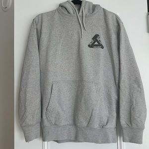 100% Authentic Palace Skateboards Gray Tri Wobble Hoodie Size Small F/W 2018